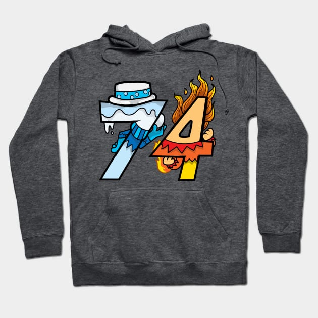 Too Much Heat Since '74 Hoodie by DeepDiveThreads